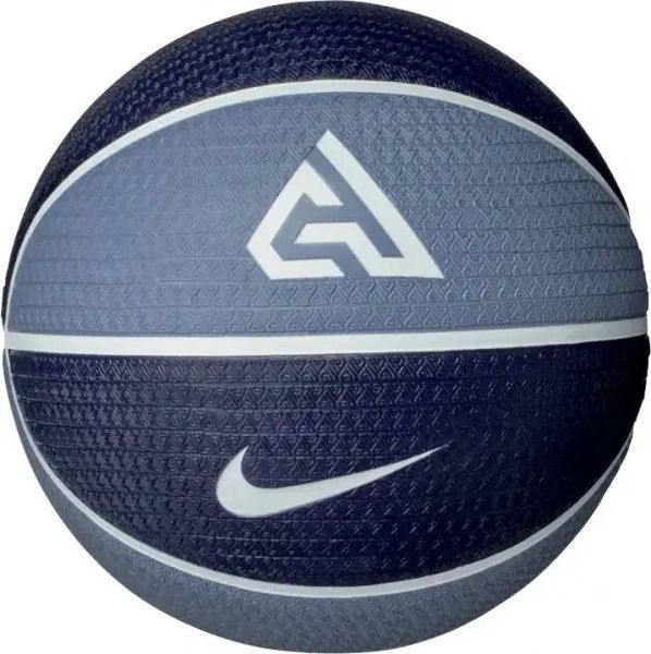 М'яч баскетбольний Nike JORDAN PLAYGROUND 2.0 8P DEFLATED CEMENT GREY/WHITE/BLACK/FIRE RED розмір 7 (Оригінал) N.100.4139.426.07 фото