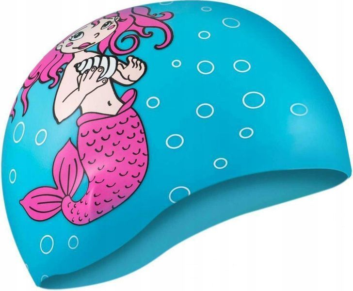 Шапка для плавання Aqua Speed ​​KIDDIE Mermaid 1784 блакитний Дет OSFM ( Оригінал) 142-Mermaid фото