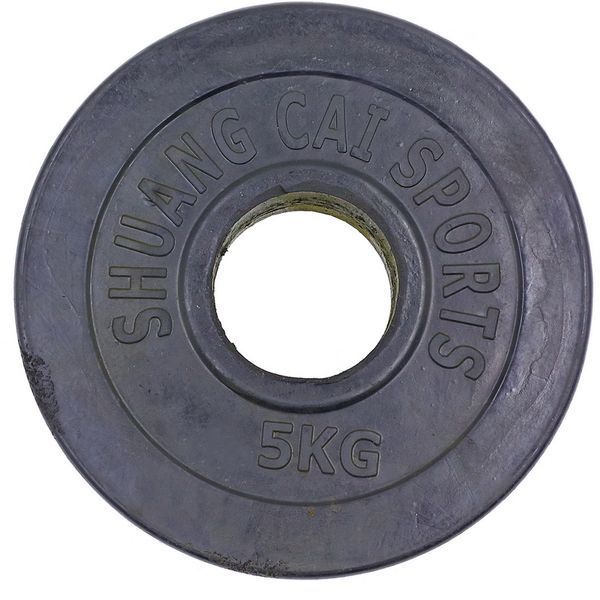 Блины (диски) обрезиненные SHUANG CAI SPORTS 52мм 5кг TA-1836-5B TA-1836-5B фото