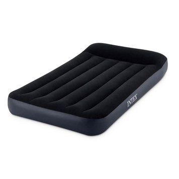 Надувний матрац Intex Pillow Rest Classic 99&times;191&times;25 см, чорний велюровий 64141 64141 фото