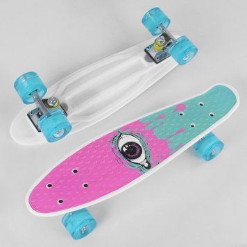 Пенниборд Best Board S 29707, 55 &times; 14 см, с подсветкой колёс, до 80 кг S 29707 фото