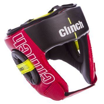 Шолом боксерський відкритий PU CLINCH S-XL Червоний C142-3 XL C142-3 фото