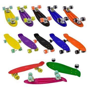 Пенниборд Best Board S-76761, 55 &times; 15 см, с подсветкой колёс, до 70 кг Зеленый S-76761 фото