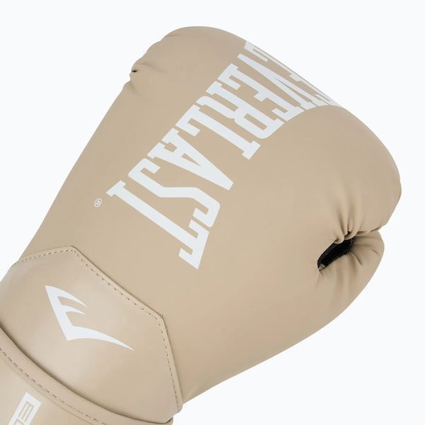 Боксерські рукавички Everlast ELITE 2 BOXING GLOVES бежеві 12oz (Оригінал) P00003316 P00003316 фото