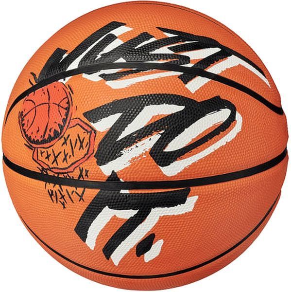 М'яч баскетбольний Nike Everyday Playground 8P GRAPHIC DEFLATED AMBER/WHITE/BLACK/BLACK розмір 5 (Оригінал) N.100.4371.877.05 фото