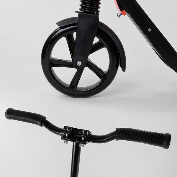 Самокат Best Scooter 67450, двоколісний, складаний, з амортизатором, колеса PU 200 мм 67450 фото
