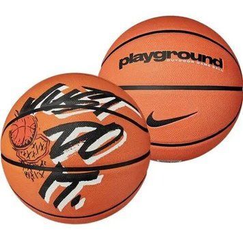 М'яч баскетбольний Nike Everyday Playground 8P GRAPHIC DEFLATED AMBER/WHITE/BLACK/BLACK розмір 7 (Оригінал) N.100.4371.877.07 фото