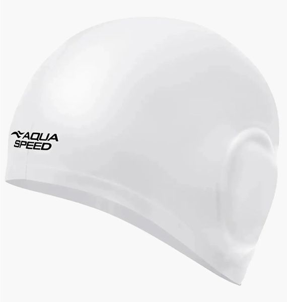 Шапка для плавания Aqua Speed ​​EAR CAP VOLUME 61511 белый OSFM 284-05 (Оригинал) 284-05 фото