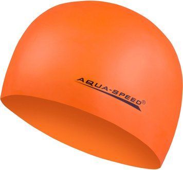 Шапка для плавання Aqua Speed ​​MEGA 100-75 помаранчевий Уні OSFM (Оригінал) 100-75 фото