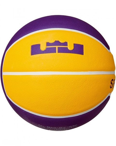 Мяч баскетбольный Nike Nike Lebron Playground Purple/Amarillo/White размер 6 N.100.4372.575.06-1 (Оригинал) N.100.4372.575.06-1 фото