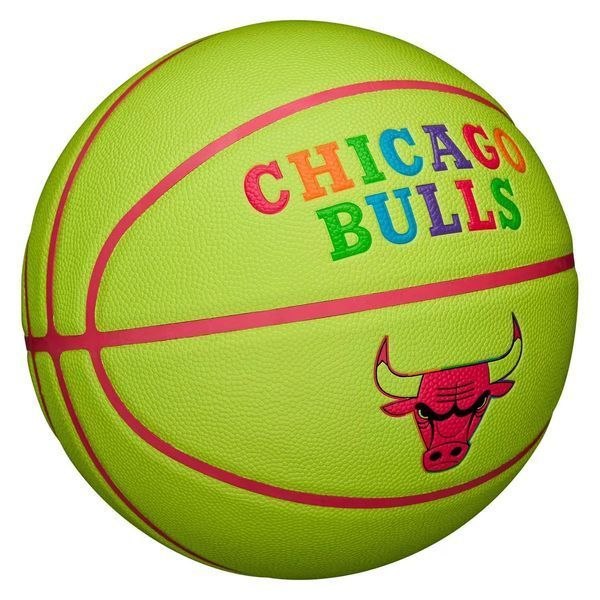 Мяч баскетбольный Wilson NBA TEAM NEON BSKT CHI BULLS size 7 WZ4037402XB7 (Оригинал) WZ4037402XB7 фото