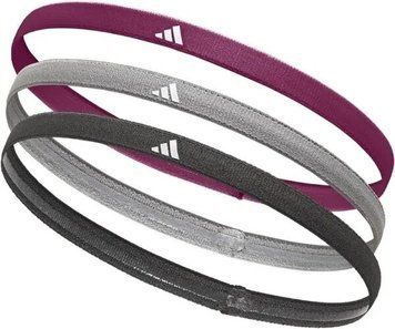 В'язання на голову Adidas Hairbands 3pk чорний, сірий, бордовий Уні One Size ADAC-16201-NL (Оригінал) ADAC-16201-NL фото