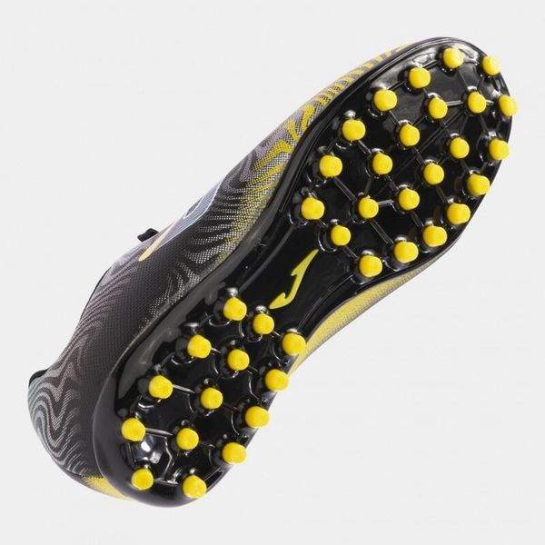 Бутси Joma EVOLUTION JR детский размер 35 EVJW2401AG черно-голубо-желтые (Оригинал) EVJW2401AG-35 фото