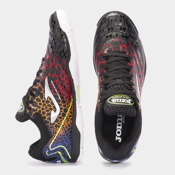 Футзалки Joma MAXIMA чорний, червоний, жовтий, синій 42 розмір Чоловік MAXW2431IN (Оригінал) MAXW2431IN-42 фото