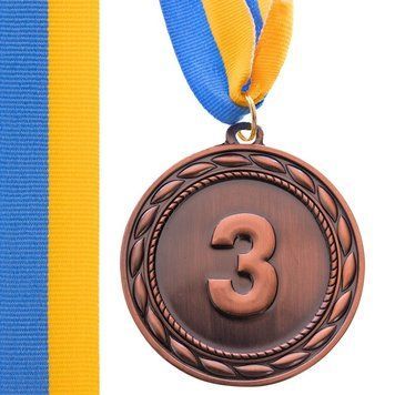 Медали с лентой 3 место 6,5см C-4841-3 C-4841-3 фото