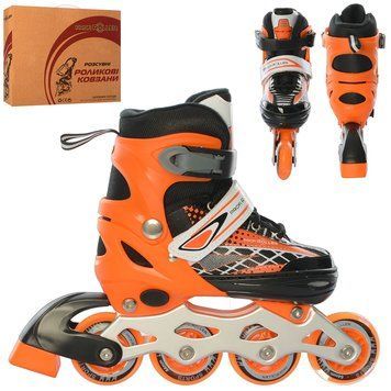 Роликовые коньки Profi Roller A4140-S-OR, размер 31&ndash;34, оранжево-чёрный A 4140-S-OR фото